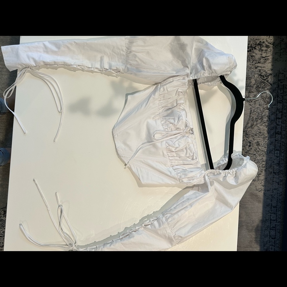 XS White Corset Crop by House of CB - Mistress Rocks